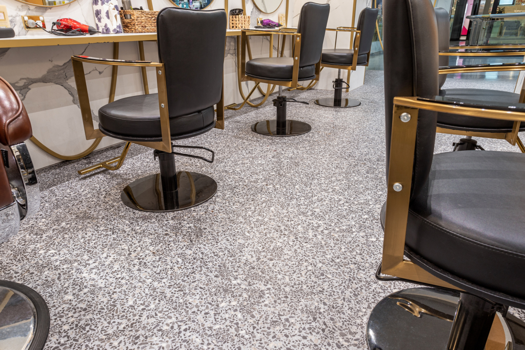 Australian Stone vinyl tiles in Polished Concrete
